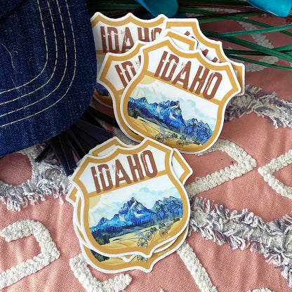 Destination Idaho - Vinyl Souvenir Sticker Decals