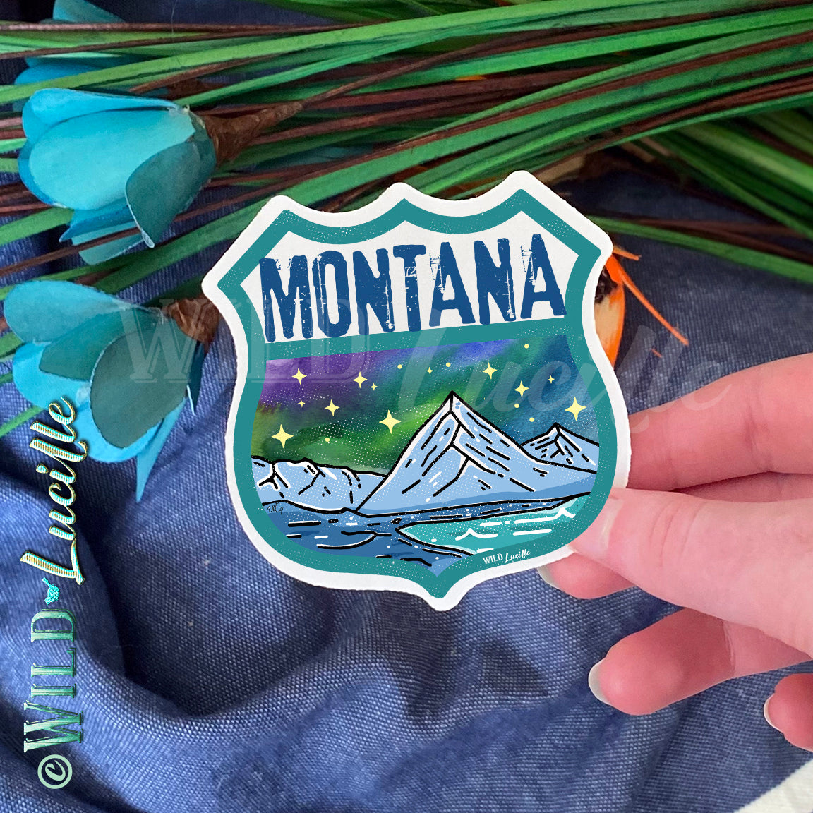 Destination Montana - Vinyl Souvenir Sticker Decals