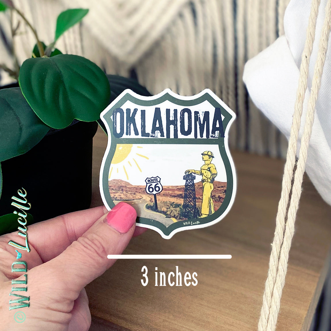 Destination Oklahoma - Vinyl Souvenir Sticker Decals