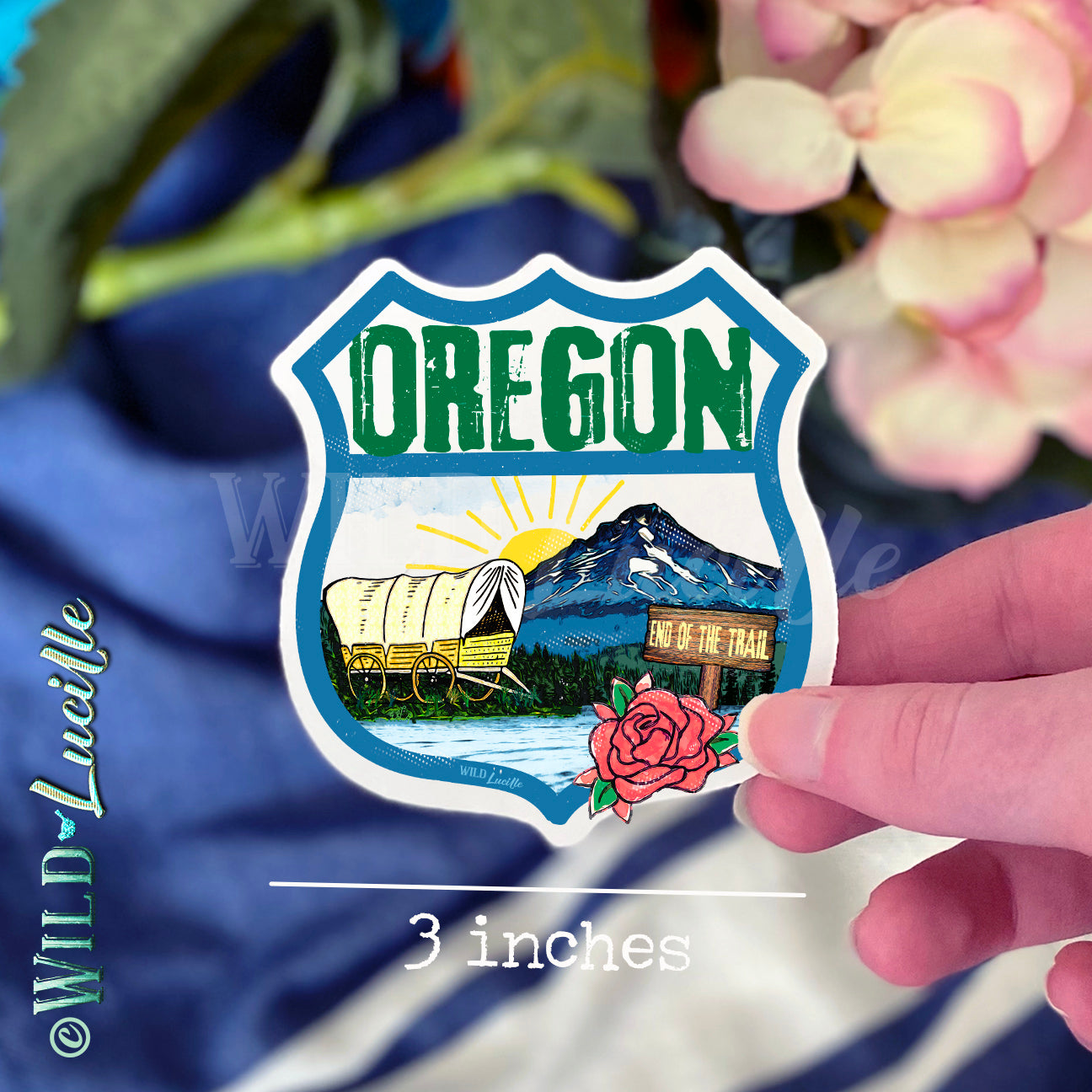 Destination Oregon - Vinyl Souvenir Sticker Decals