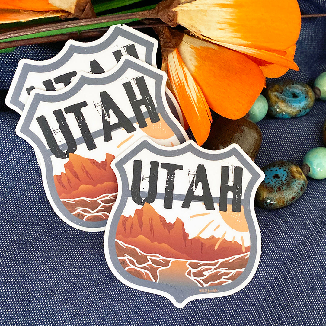 Destination Utah - Vinyl Souvenir Sticker Decals