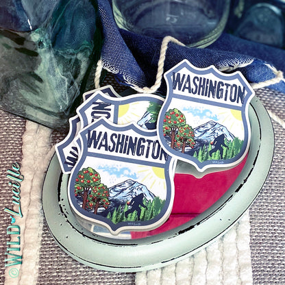 Destination Washington - Vinyl Souvenir Sticker Decals