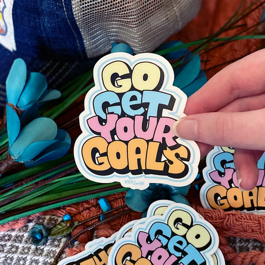 Go Get Your Goals - Inspirational Vinyl Sticker Decals