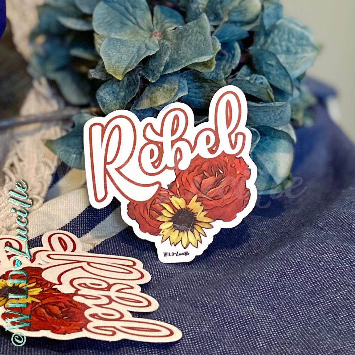 Rebel Rose - Boho Western Vinyl Sticker Decals