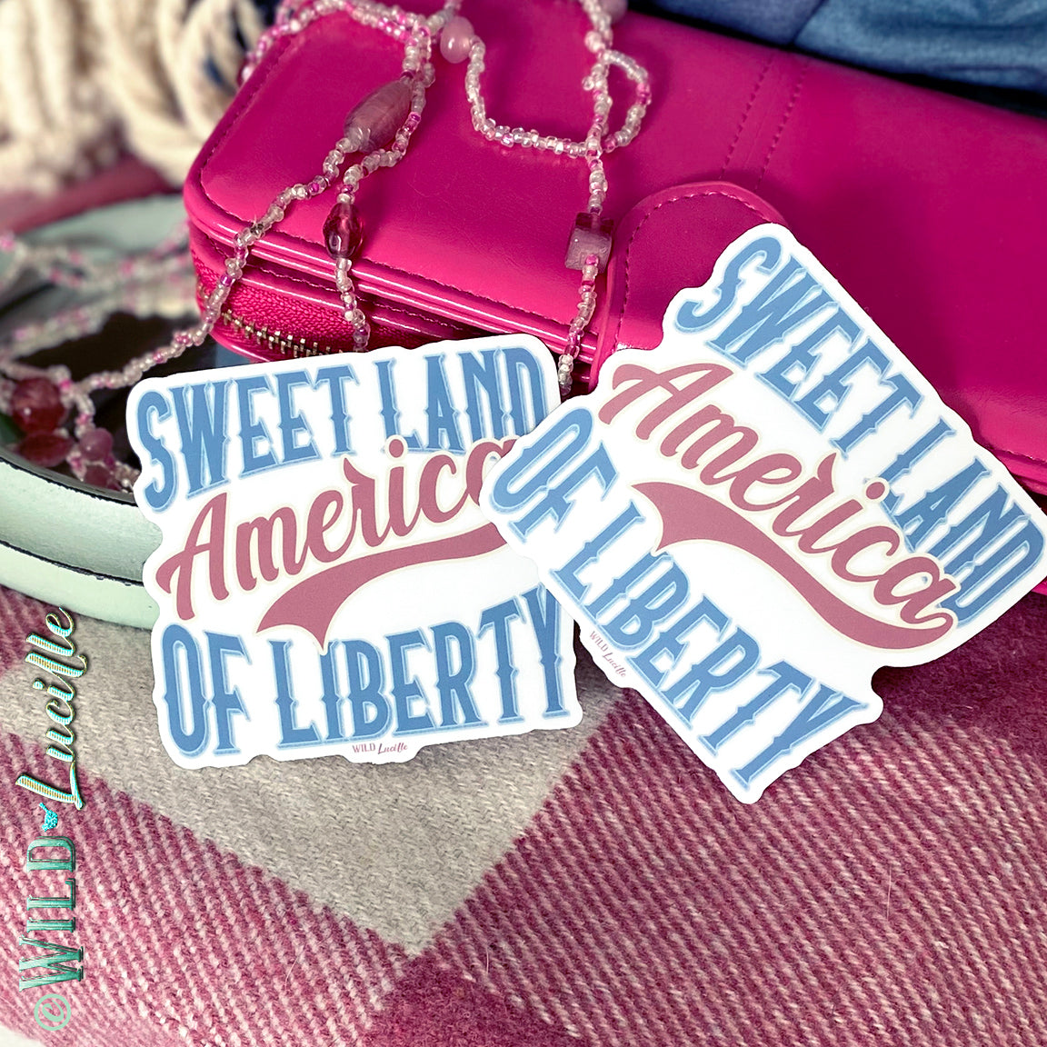 Sweet Land of Liberty - Patriotic Vinyl Sticker Decals