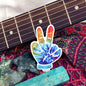 Tiedye Peace - Retro Vinyl Sticker Decals