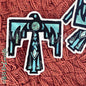 Turquoise Thunderbird - Vinyl Sticker Decals