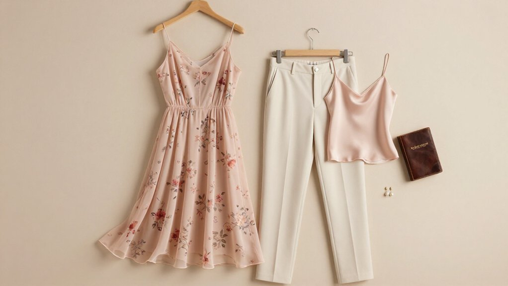 floral midi dress or separates