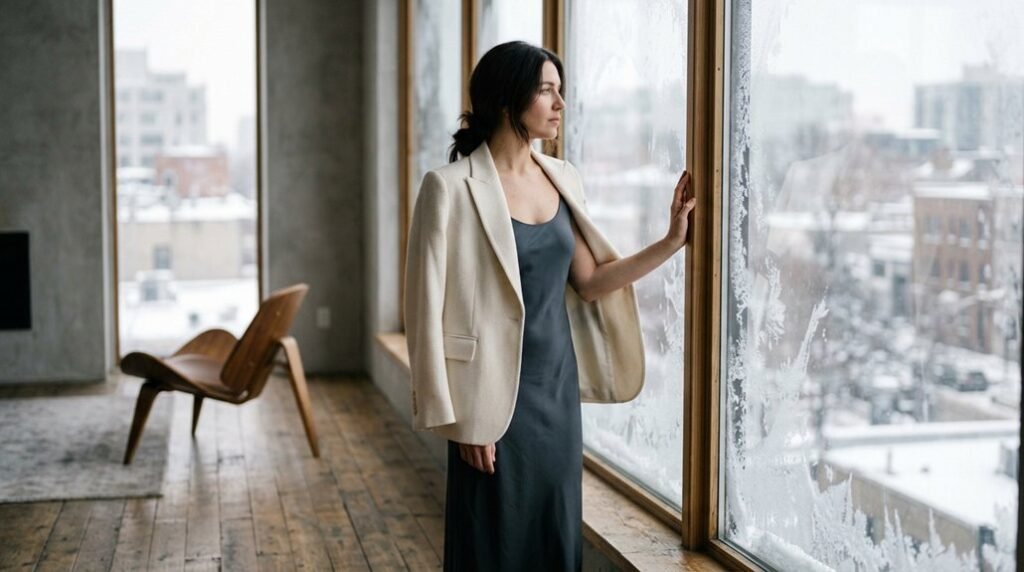 layered cold weather formal styling ideas