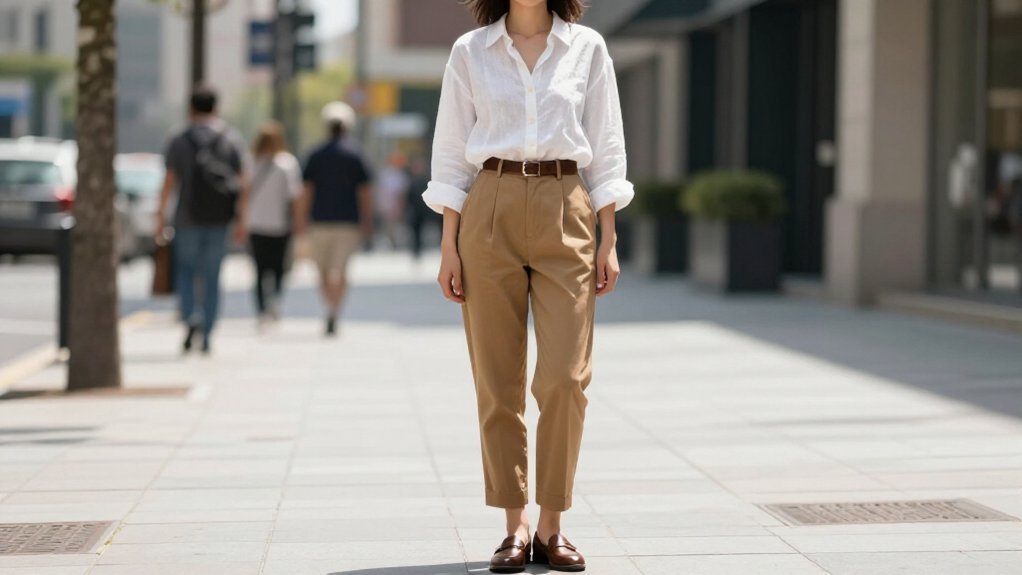 simple top plus trousers casual date ready