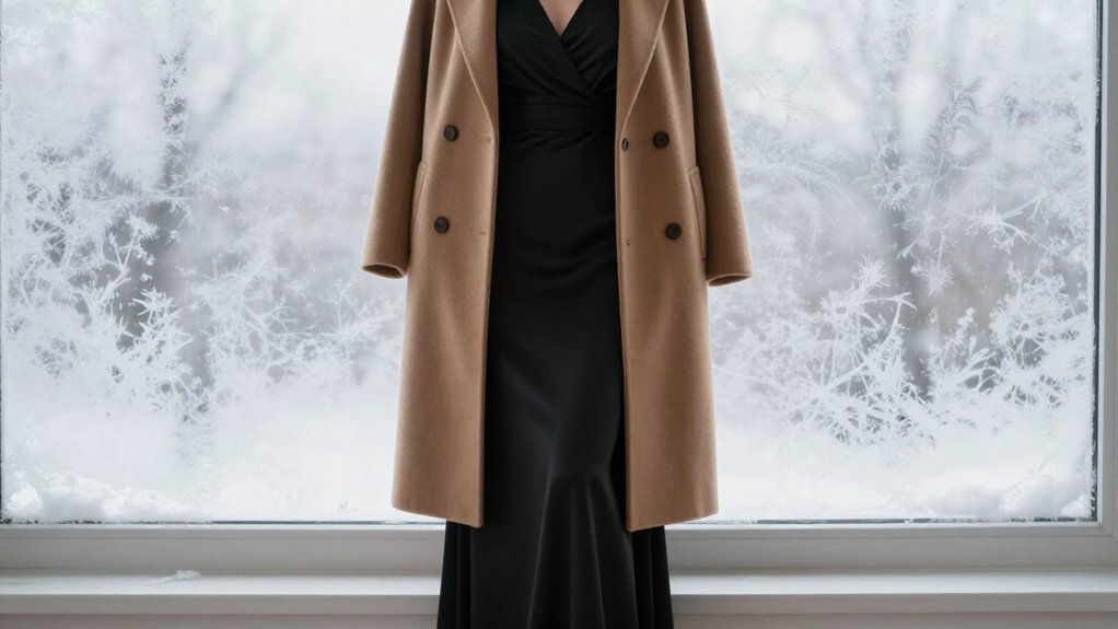structured wool coats satin lining