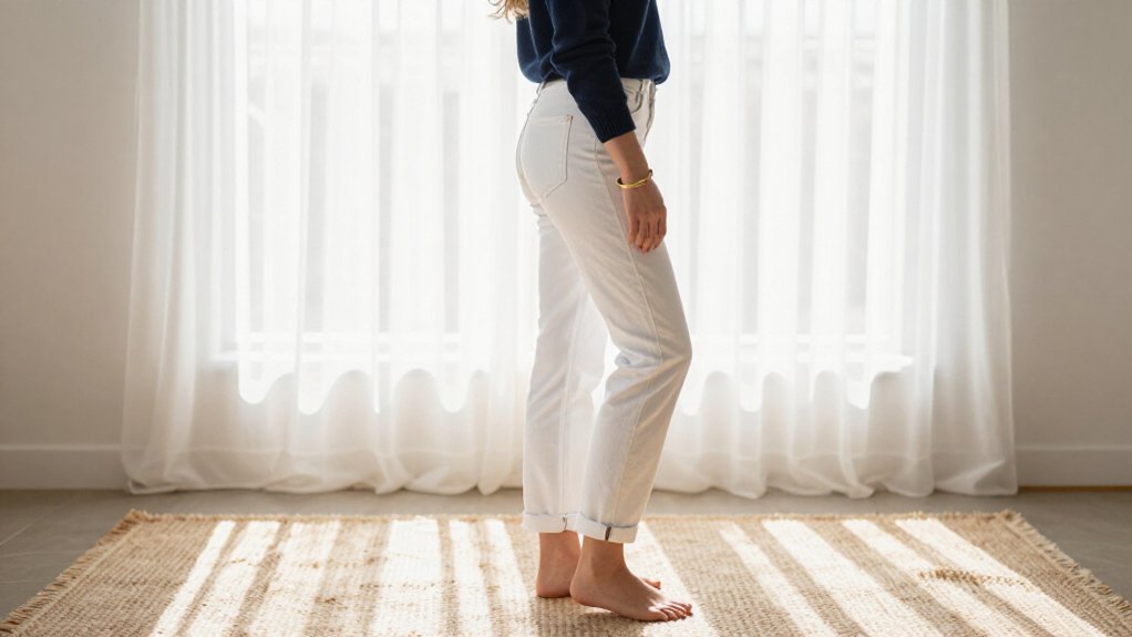 white jeans elevate bright polished casual
