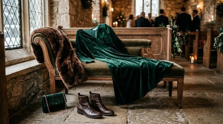 winter wedding guest warm and stylish
